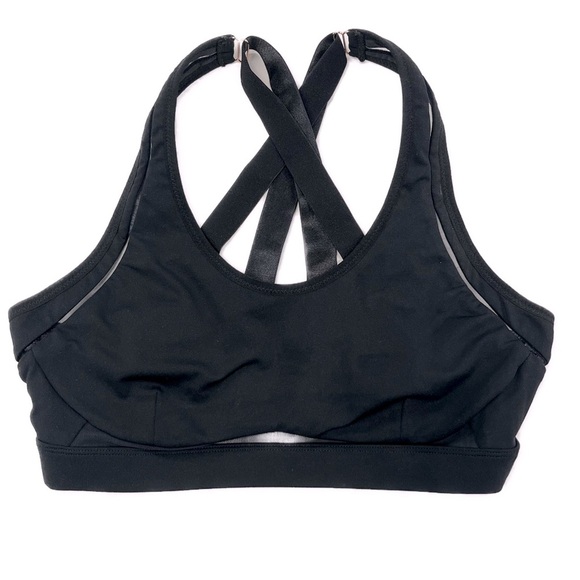 Fabletics Strappy Mesh Sports Bra Sz L - Picture 1 of 8